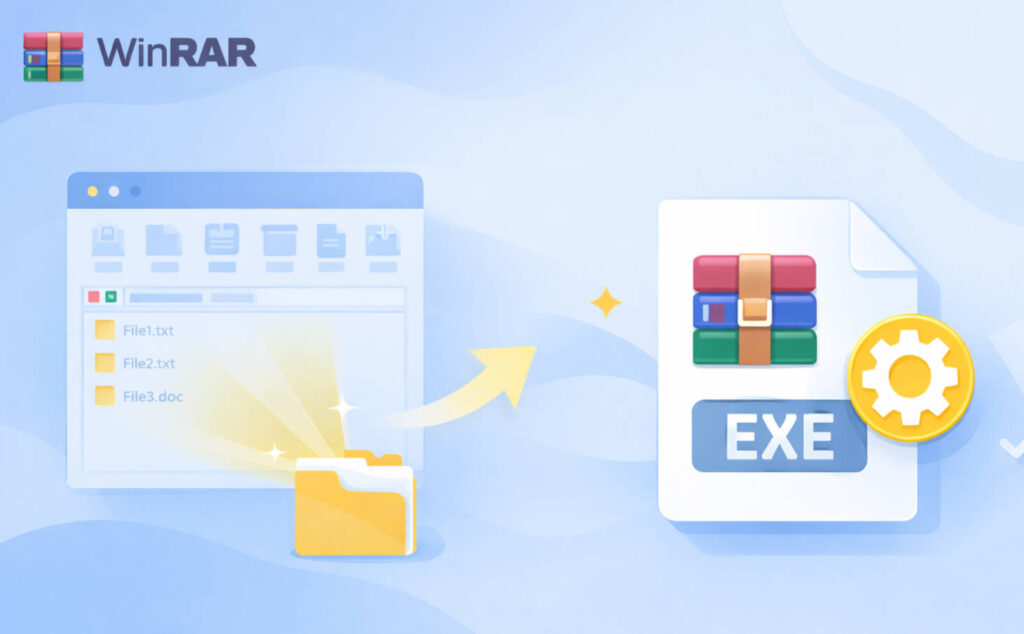 WinRAR 怎么制作带图标的自解压文件