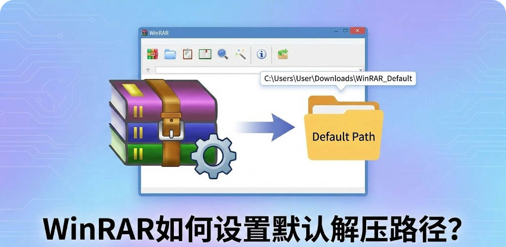 WinRAR 如何设置默认解压路径