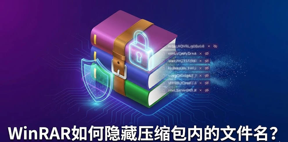 WinRAR 如何隐藏压缩包内的文件名