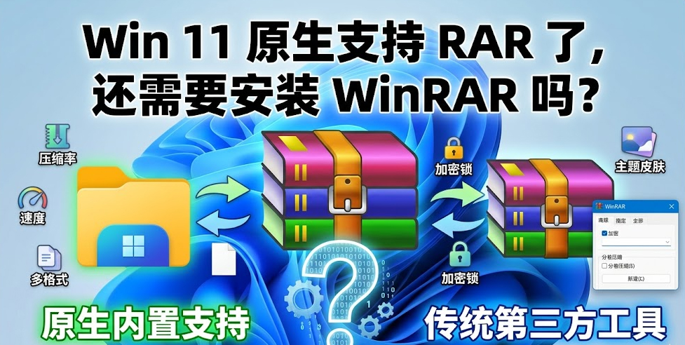 Win 11 原生支持 RAR 了,还需要安装 WinRAR 吗