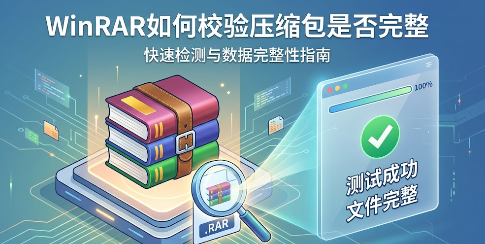 WinRAR如何校验压缩包是否完整