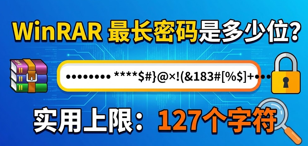 WinRAR支持的最长密码是多少位