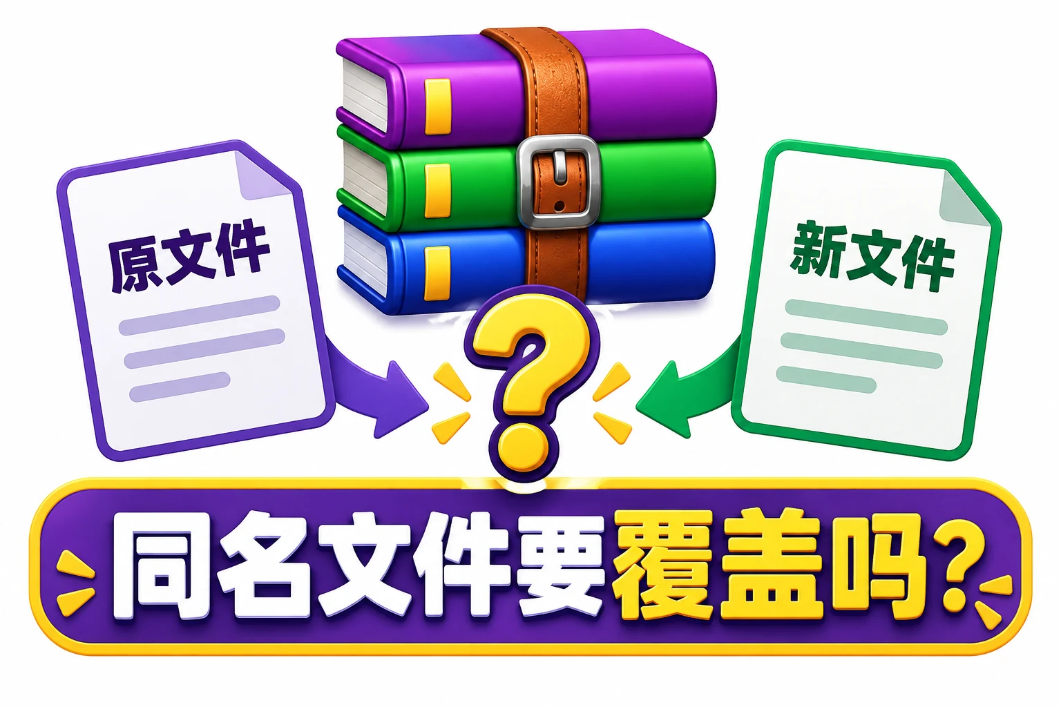 WinRAR同名文件要覆盖吗主题封面